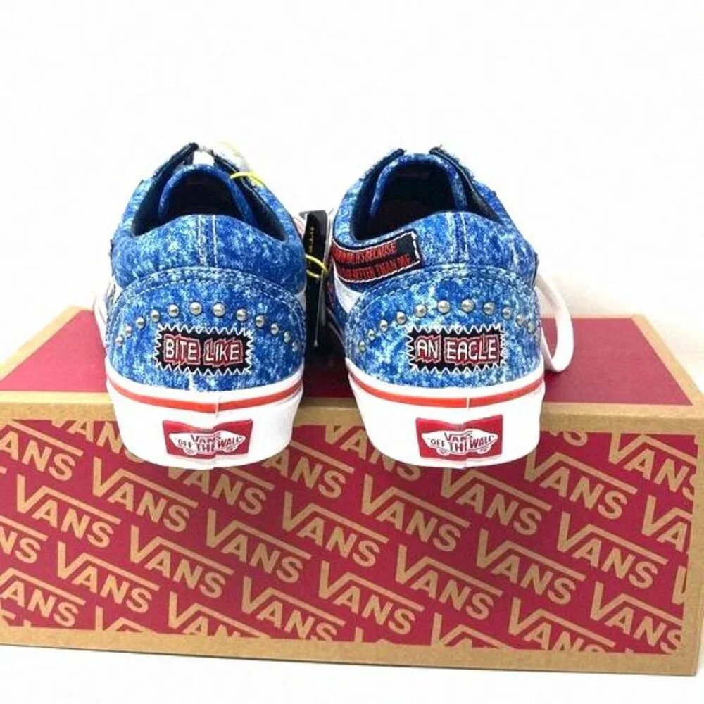 VANS Old Skool Shoe Cobra Kai Multi Canvas Sneakers VN0A3WKT6GL Size Women's Low